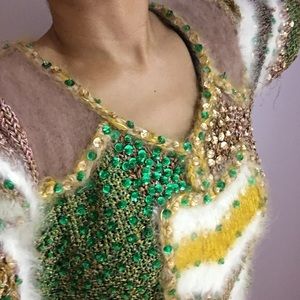 Angora Sequin Sweater